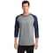 Port & Company® Core Blend 3/4-Sleeve Raglan Tee